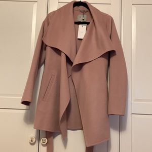 NWT 🌟 SOIA & KYO BRIT ROSE COLOUR BELTED COAT 70% WOOL & 30% POLYESTER